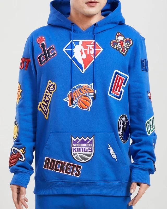 NBA PRO LEAGUE MEN'S PO HOODIE (ROYAL BLUE)