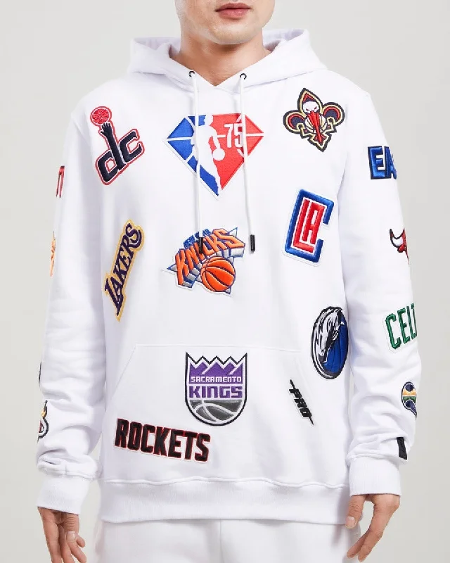 NBA PRO LEAGUE MEN'S PO HOODIE (WHITE)