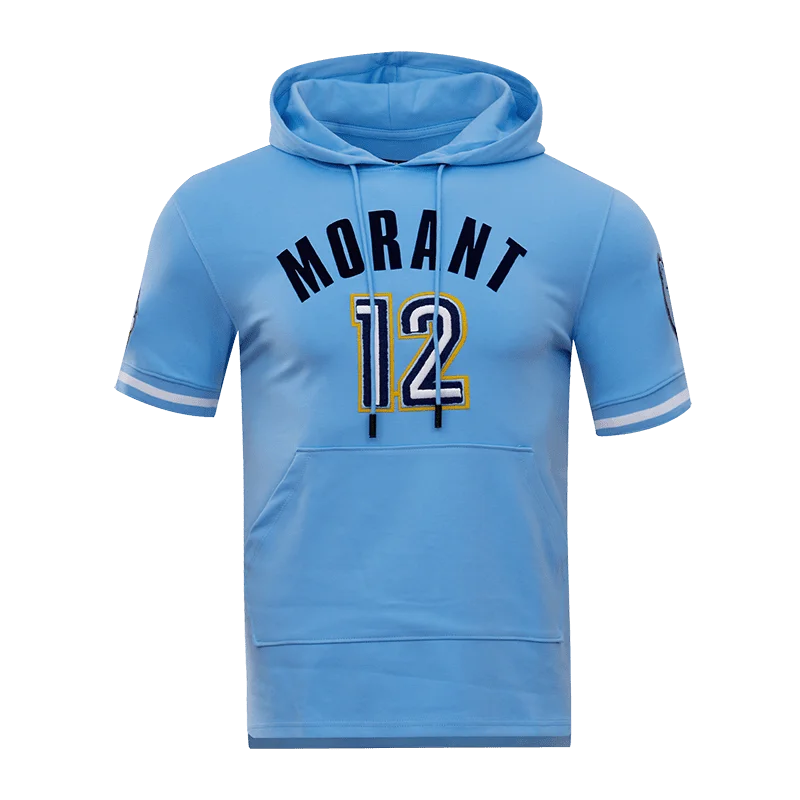 NBA MEMPHIS GRIZZLIES MORANT NAME AND NUMBER MEN'S HOODIE (UNIVERSITY BLUE)