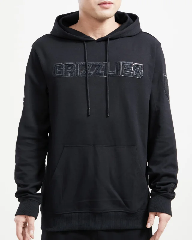 NBA MEMPHIS GRIZZLIES TRIPLE BLACK MEN'S PO HOODIE (TRIPLE BLACK)