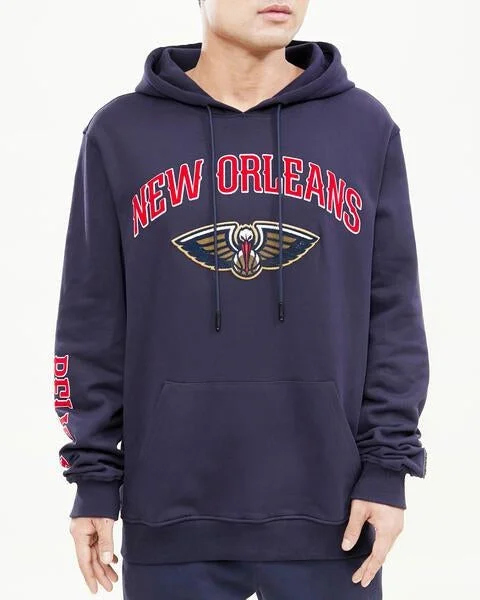 NBA NEW ORLEANS PELICANS CLASSIC MEN'S PO HOODIE (MIDNIGHT NAVY)