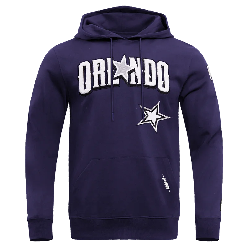 NBA ORLANDO MAGIC MEN'S CHEST PO HOODIE (MIDNIGHT NAVY)