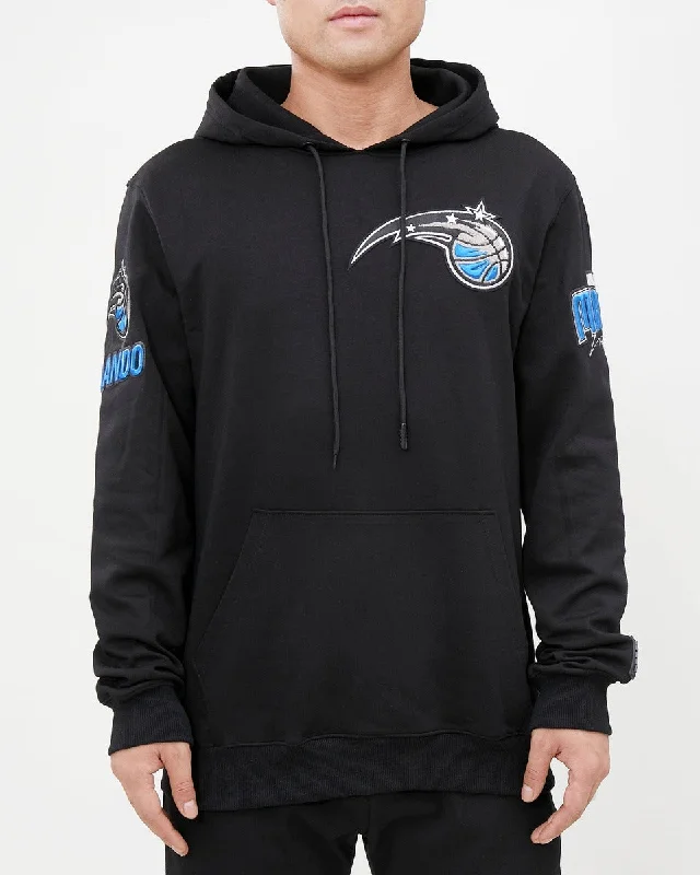 NBA ORLANDO MAGIC CLASSIC CHENILLE MEN'S PO HOODIE (BLACK)