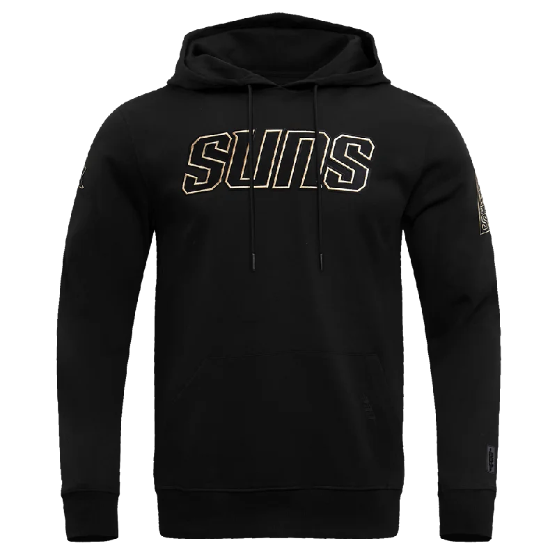 NBA PHOENIX SUNS BLACK & GOLD DK PO HOODIE (BLACK)