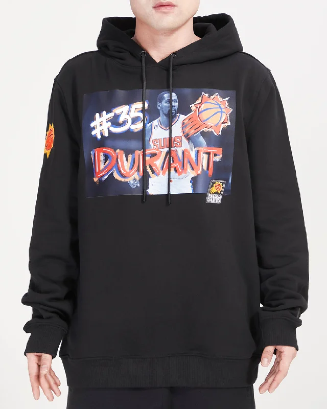 NBA PHOENIX SUNS KEVIN DURANT #35 YEARBOOK MEN'S PO HOODIE (BLACK)