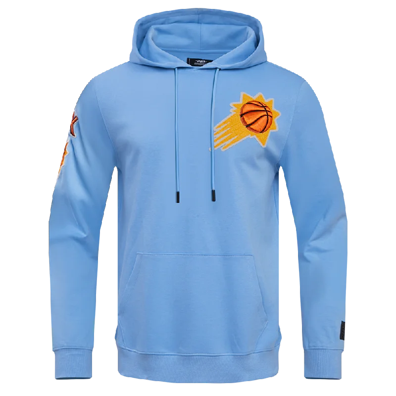 NBA PHOENIX SUNS CLASSIC CHENILLE MEN'S PO HOODIE (UNIVERSITY BLUE)