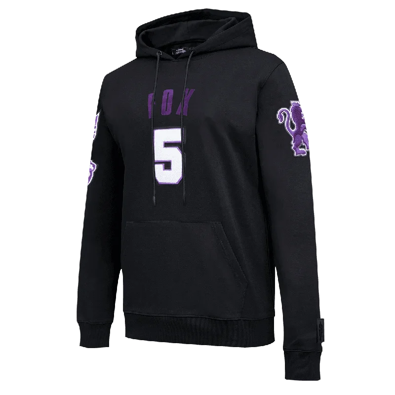 NBA SACRAMENTO KINGS FOX MEN'S PO HOODIE (BLACK)