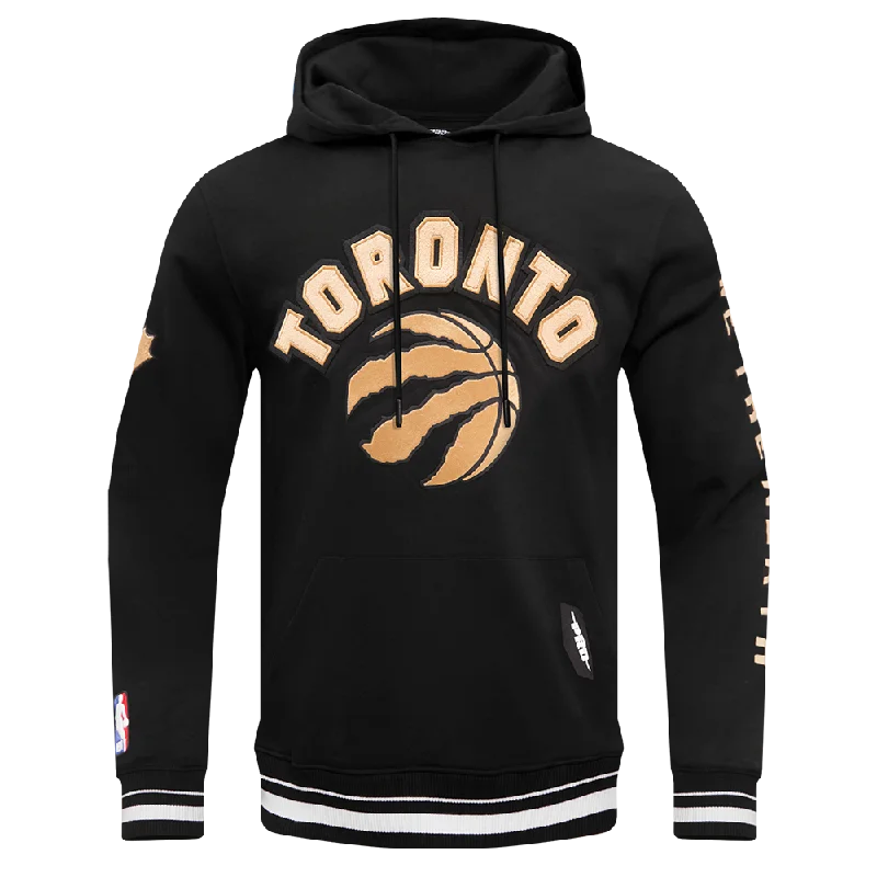 NBA TORONTO RAPTORS CHEST MEN'S OVO RIB PO HOODIE (BLACK)