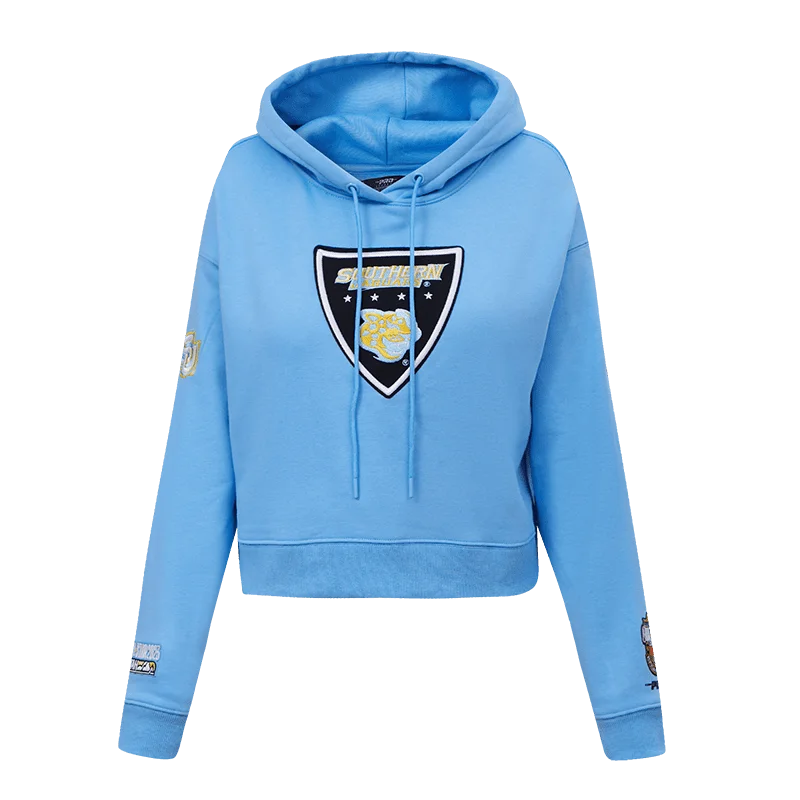 NBA X HBCU ALL STAR 2023 SOUTHERN FLC CROPPED PO HOODIE (UNIVERSITY BLUE)