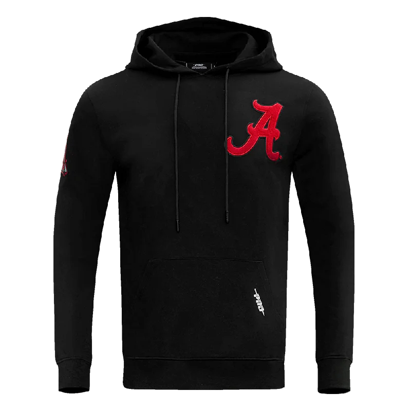 UNIVERSITY OF ALABAMA CLASSIC MEN'S PO HOODIE (BLACK)