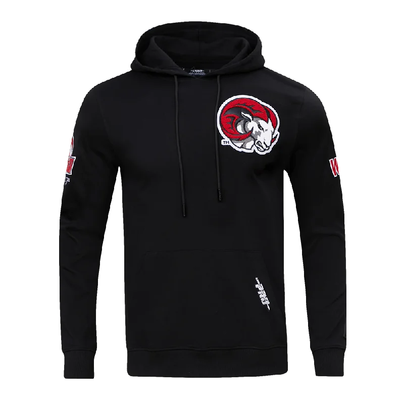 WINSTON SALEM STATE UNIVERSITY CLASSIC MEN'S PO HOODIE (BLACK)