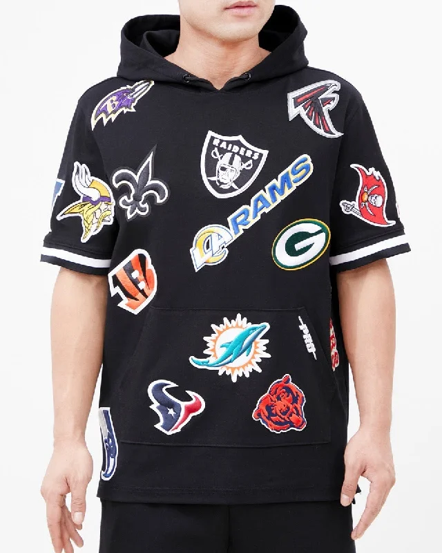 NFL PRO LEAGUE MEN'S PO HOODIE (BLACK)