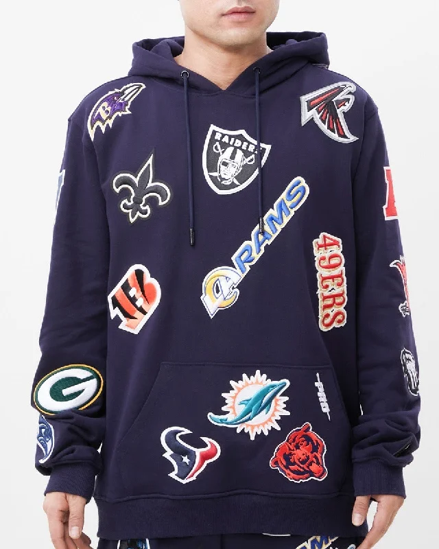 NFL PRO LEAGUE MEN'S PO HOODIE (MIDNIGHT NAVY)