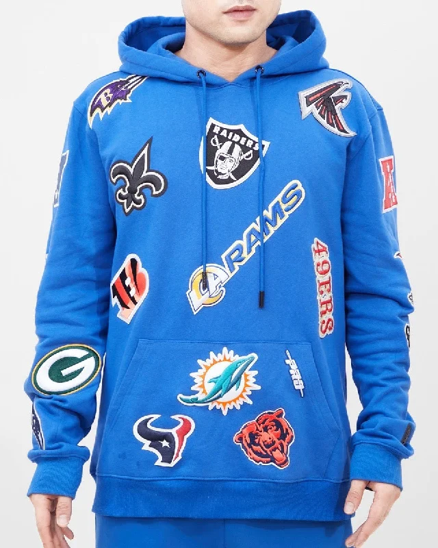 NFL PRO LEAGUE MEN'S PO HOODIE (ROYAL BLUE)