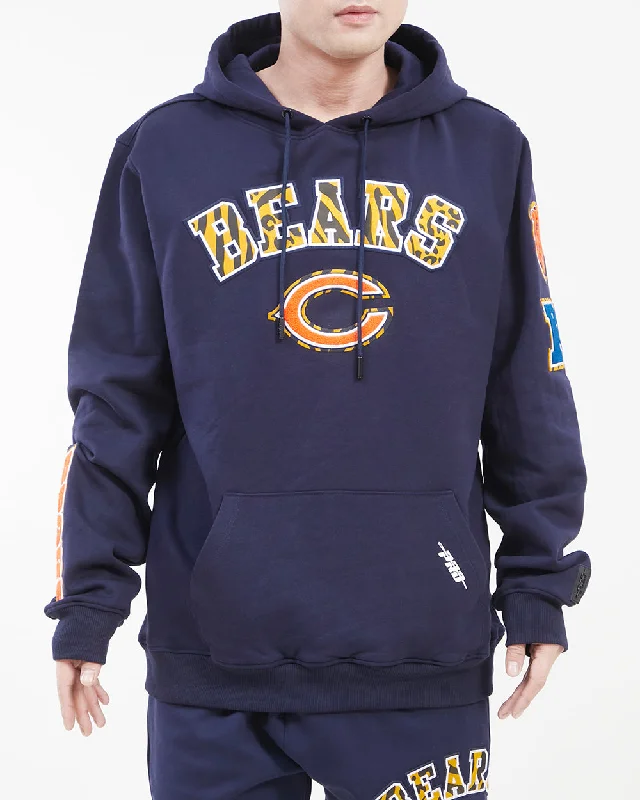 NFL CHICAGO BEARS ANIMAL MEN'S PO HOODIE (MIDNIGHT NAVY)