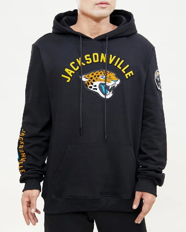 NFL JACKSONVILLE JAGUARS CLASSIC MEN'S PO HOODIE (BLACK)