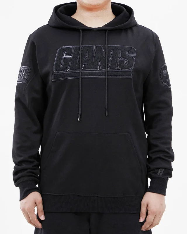 NFL NEW YORK GIANTS TRIPLE BLACK MEN'S PO HOODIE (TRIPLE BLACK)