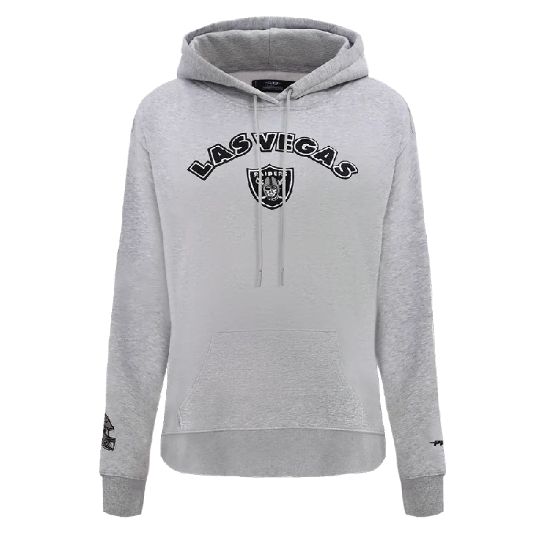 NFL LAS VEGAS RAIDERS CLASSIC WOMEN'S PO HOODIE (HEATHER GREY)