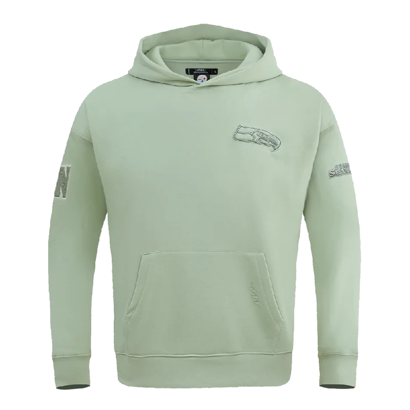 NFL SEATTLE SEAHAWKS NEUTRAL DROP SHOULDER MEN'S PO HOODIE (MOSS)