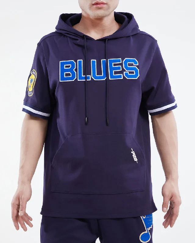 NHL ST. LOUIS BLUES CLASSIC CHENILLE MEN'S PO HOODIE (MIDNIGHT NAVY)