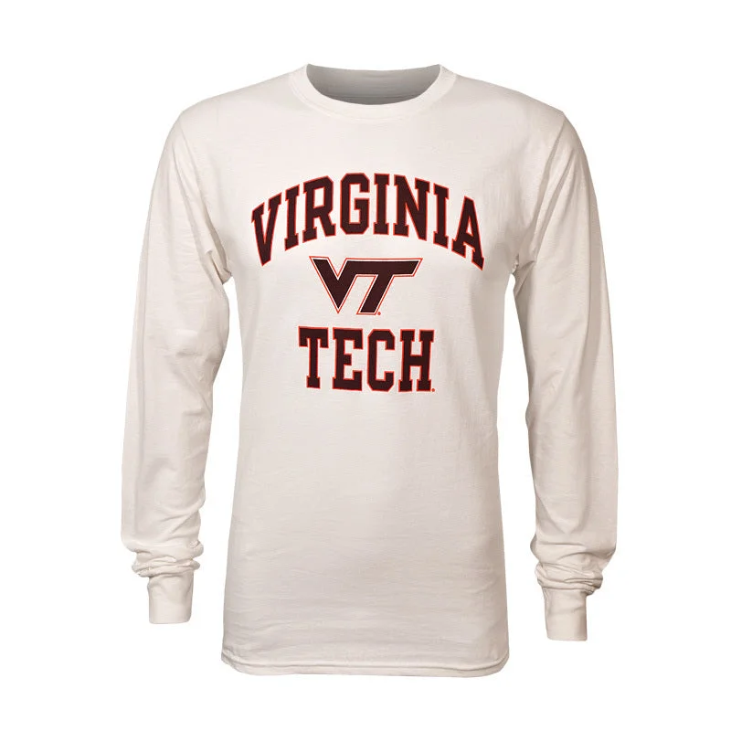 Virginia Tech Basic Long-Sleeved T-Shirt: White by Champion