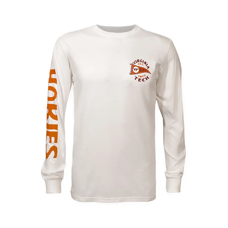 Virginia Tech Pennant Washed Long-Sleeved T-Shirt