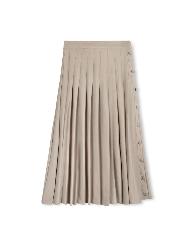 Simmon Wool Pleated Skirt