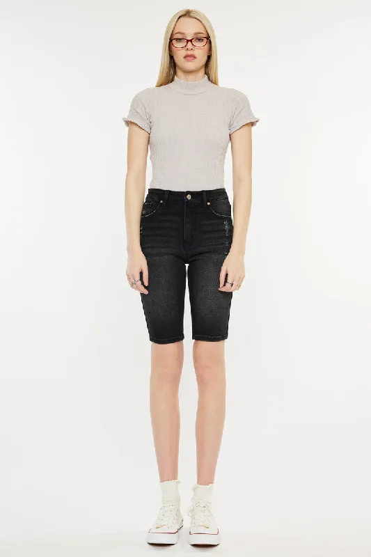 Syeda High Rise Bermuda Shorts