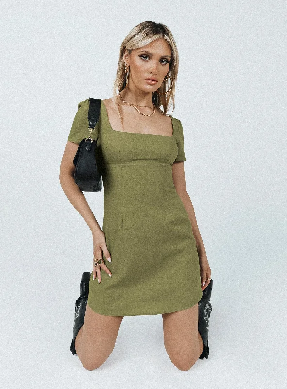 Hastings Mini Dress Khaki