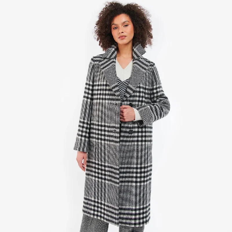 BYRON WOOL JACKET BLACK / WHITE / MONO TARTAN